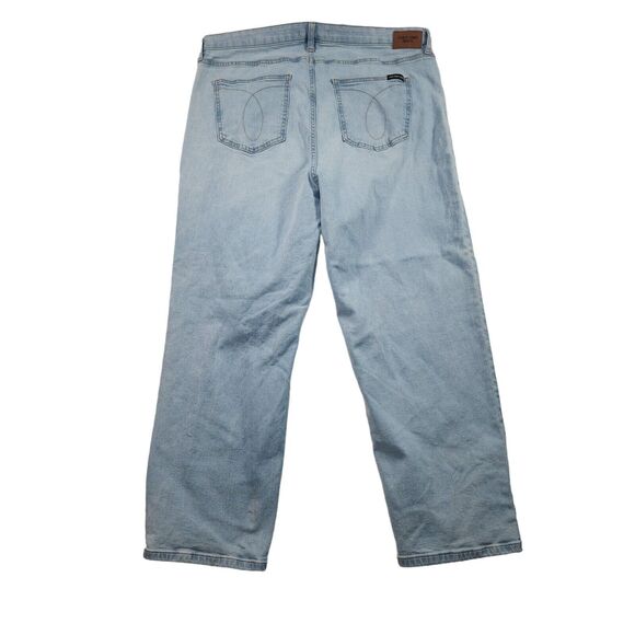 CALVIN KLEIN Jeans High Rise Straight Womens Plus Size 20W Distressed - Picture 2 of 7